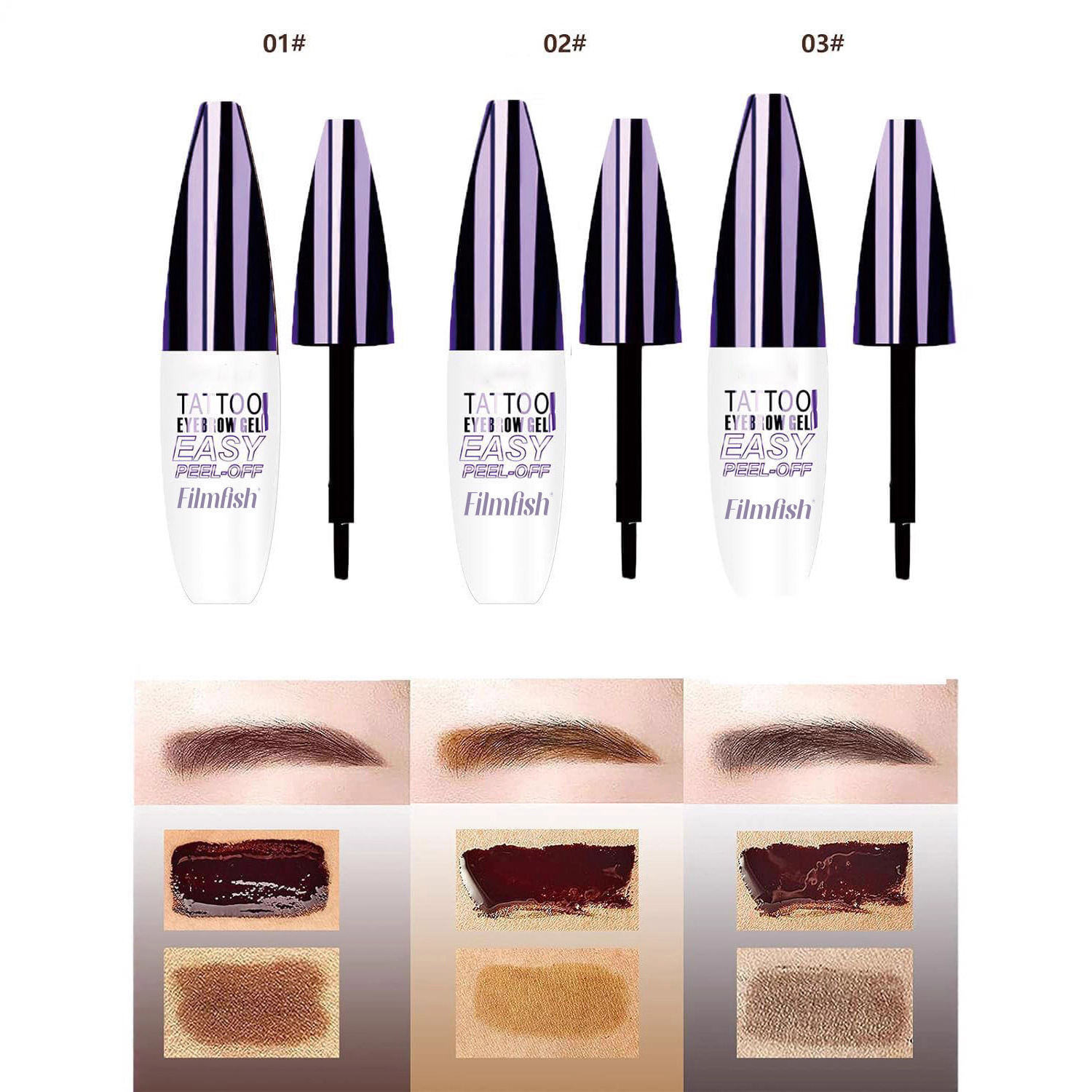 Cross-Border Foreign Trade Hot-Selling Peel-Off Eyebrow Cream, Long-Lasting, Anti-Smudge, Waterproof, Long-Lasting, Peel-Off Eyebrow Cream 4