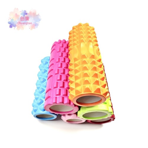 EVA Yoga Cylinder Hollow Roller Muscle Relaxation Foam Roller Massage Machine Fitness Roller Wolf Tooth Club Custom