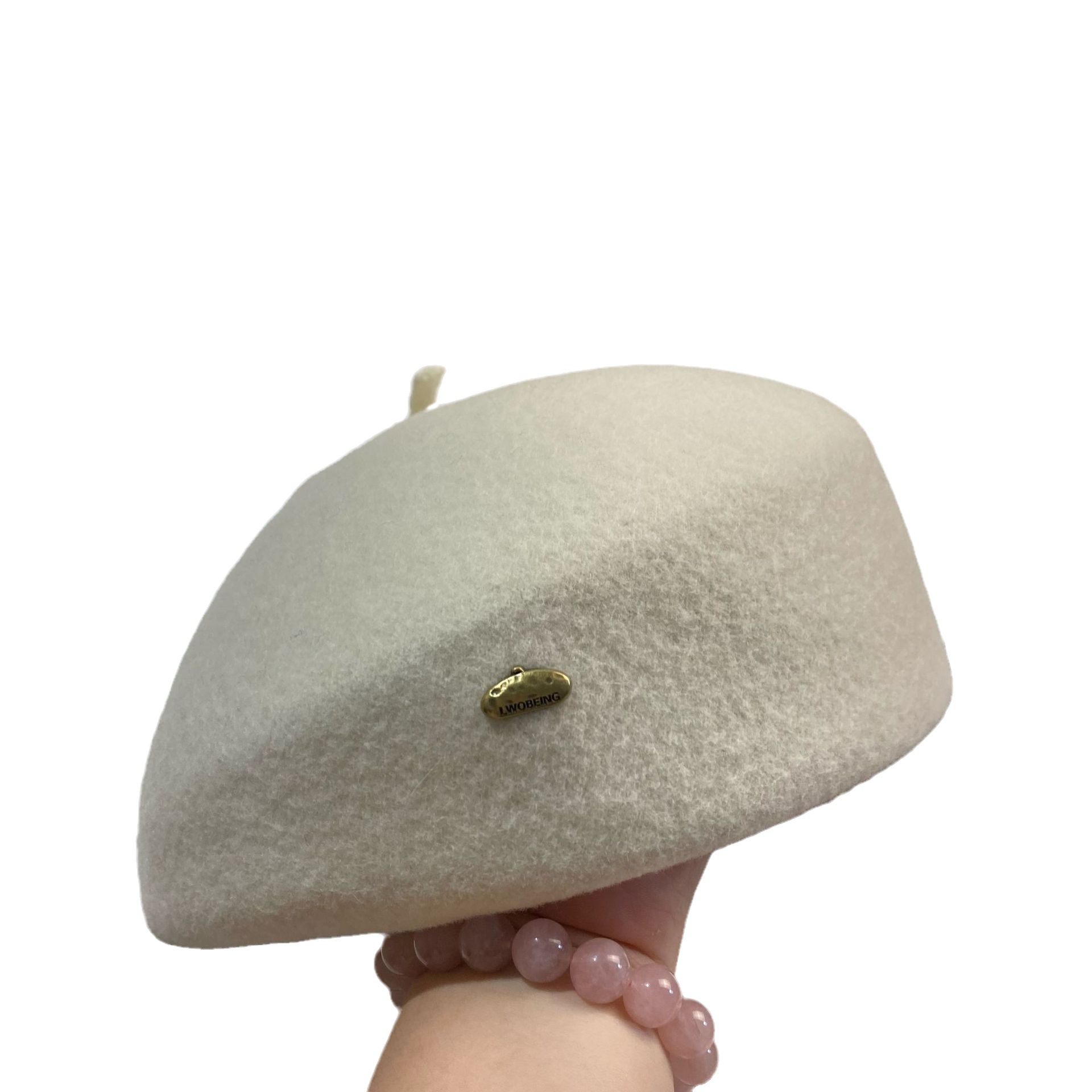 Hochwertige Baskenmütze aus Wolle, koreanische Version, dreidimensionaler Flugbegleiterhut im Promi-Stil, modisch und_voghion.com