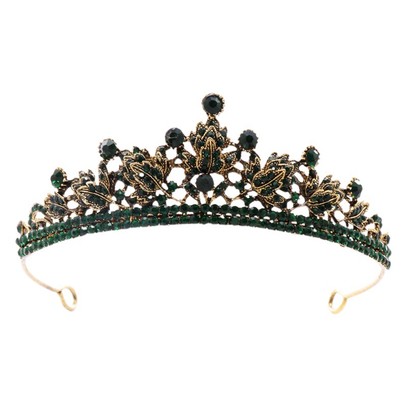 シンプルな大気のクラウンの花嫁の髪飾り女性18歳の王女の成人式の誕生日の王冠の結婚の糸の髪飾り