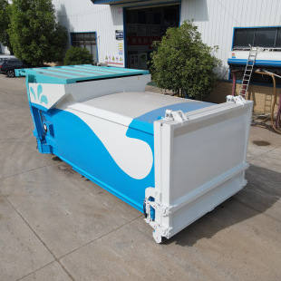 Horizontal Mobile garbage transfer station 14 square integrated garbage disposal box Community dedicated garbage compression station