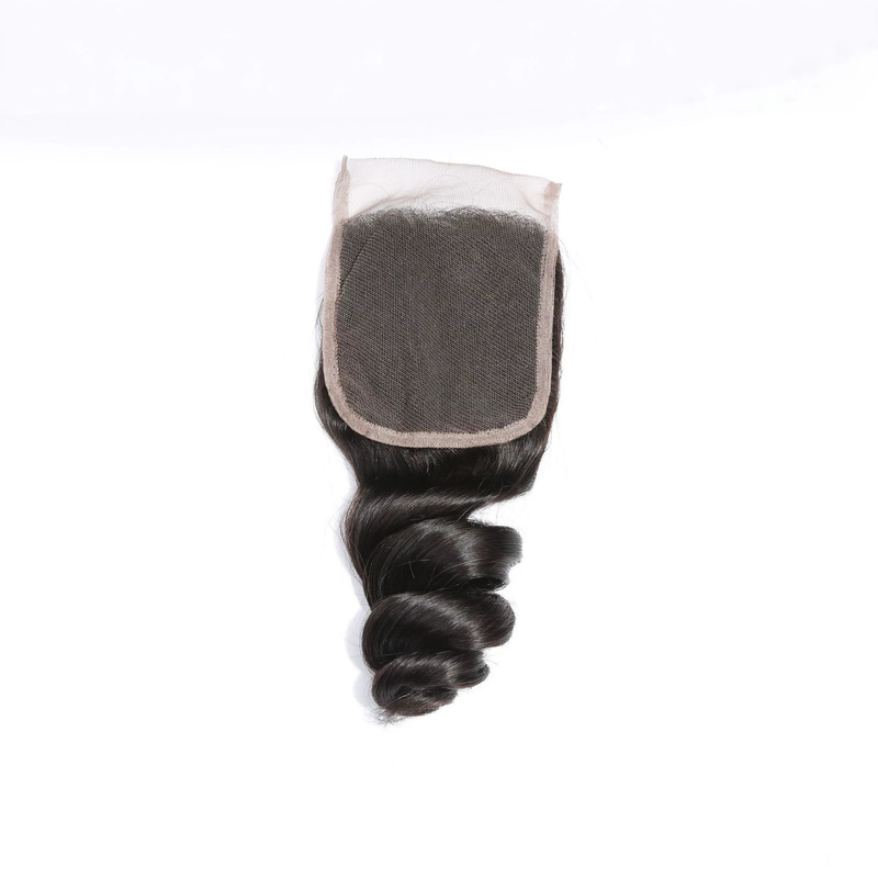 4*4 high-definition transparent lace wig, real human hair piece, available in Xuchang, hot-selling in Europe and America, loose wave 4*4 high-definition transparent lace wig, real human hair piece, available in Xuchang, hot-selling in Europe and America, loose wave