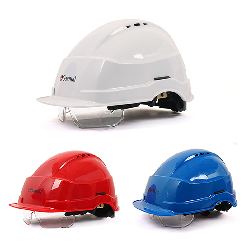 Helmet with the leading mirror leading construction site construction anti -hits hat high -altitude operation protective helmet GM720 5