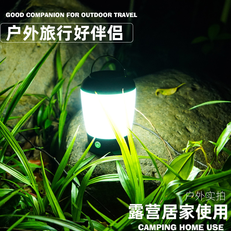 Nueva Luz de camping transfronteriza LED multi-función tienda colgante luz al aire libre impermeable iluminación noche pesca carga camping Luz