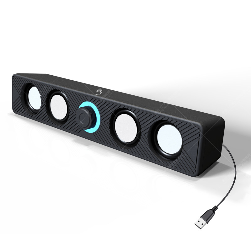 新しい Bluetooth オーディオサウンドバーロングストリップデュアルスピーカー高品質ホームデスクトップコンピュータユニバーサル USB 有線スピーカー|undefined