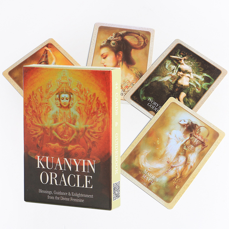 Guanyin Oracle Tarot Cards Spiritual Divination Deck_voghion.com