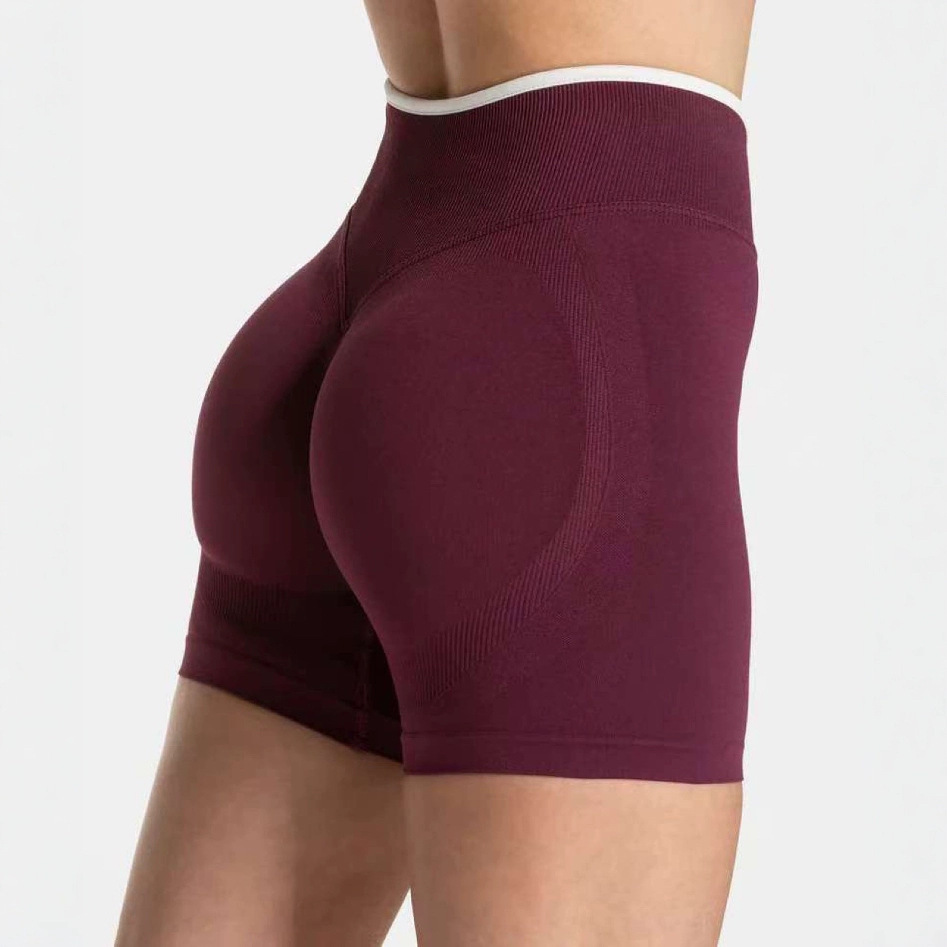 Seamless Yoga Shorts Outdoor Wearable Butt Lifting Body Shaping Fitness Sports Shorts_desvips.com