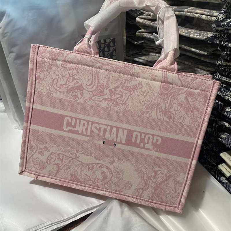 D Home Classic Shopping Bag Bolso bordado portátil Bolso de compras para mujer Bolso especial para mujer Bolso abierto de moda de gran capacidad