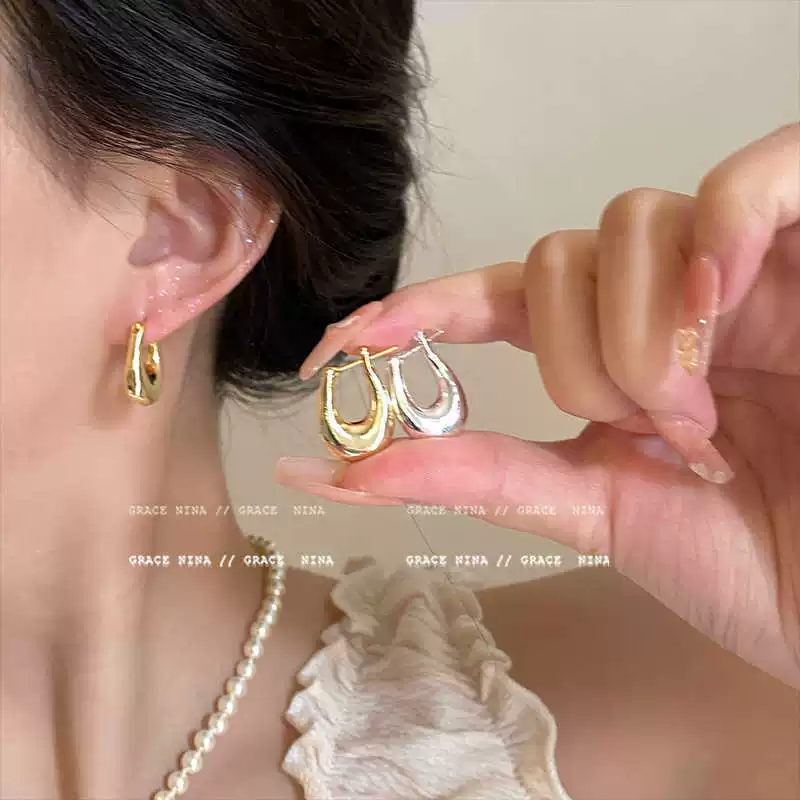Серьги 925 пробы — стиль ретро из серебряной проволоки, легкий вес, варианты 4×2×4 см