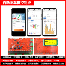 无人自助洗车机控制板 统一后台管理系统 合伙人分账系统平台管理