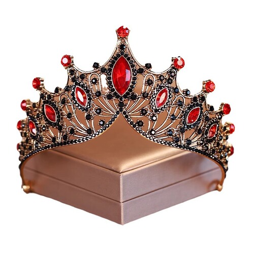Crown headband large crown bridal headdress wedding jewelry stage party European rhinestone wholesale crown accessories