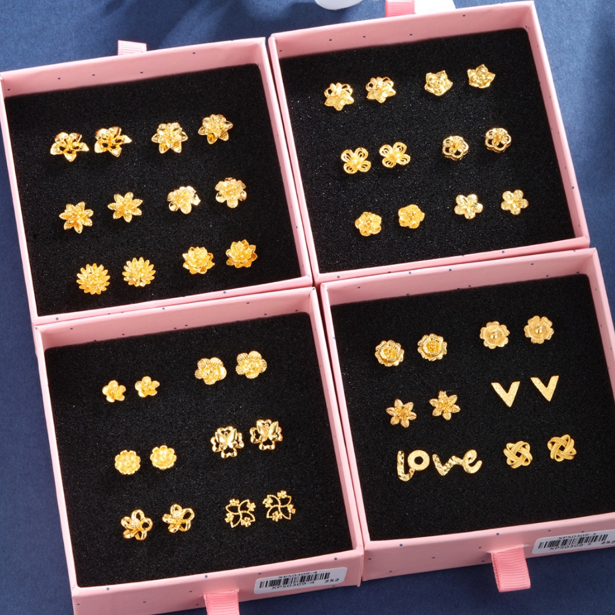 Xuping Jewelry Fairy Style Plantas Flores Pendientes Pendientes de diseño de temperamento simple retro femenino Pendientes