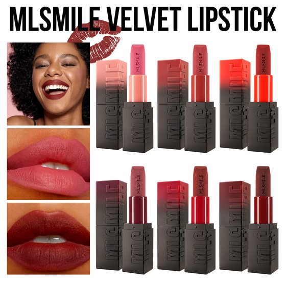 MLSMILE cross-border 6-color relief matte lipstick easy to color moisturizing lipstick natural nude foreign trade lipstick