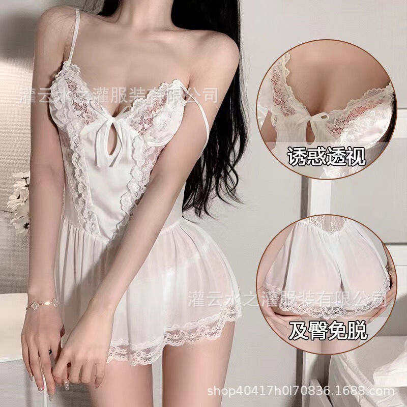 Sexy Lingerie, Sexy Lace Pajamas, Temptation, Flirting, Hot Bed, Transparent Teasing, No Need to Take Off, Passionate Nightgown Wholesale Sexy Lingerie, Sexy Lace Pajamas, Temptation, Flirting, Hot Bed, Transparent Teasing, No Need to Take Off, Passionate Nightgown Wholesale