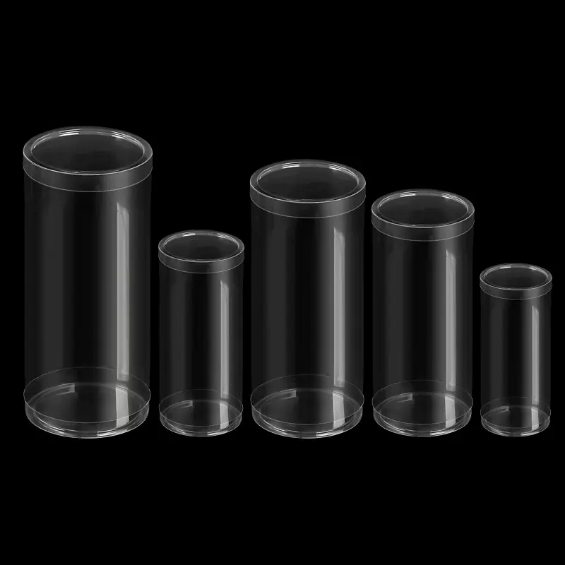 pvc圆筒厂家现货透明塑料包装筒卷边吸塑圆形塑料吸塑圆桶批发