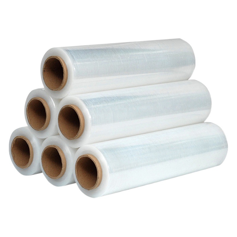 Suministro directo de fábrica bobinado película de estiramiento PE película plástica autoadhesiva fabricantes de película al por mayor gran número de película protectora industrial recubierta