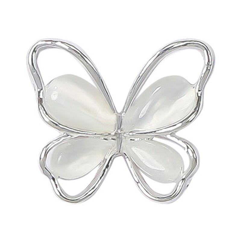 LZ nuevo hueco tridimensional Opal arco joyería de uñas aleación rhinestone mariposa taladro de uñas fábrica al por mayor