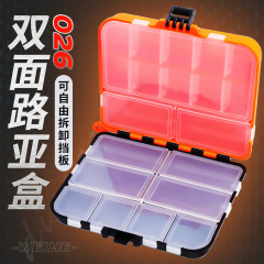Wheeler Fishing Hook Box Lure Box Tool Box Storage Box Accessory Box Black/Orange Fishing Tackle Wholesale