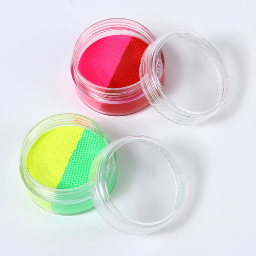 12 bottles of 24 colors matte 10g double color washable body paint eye shadow eyeliner makeup face paint
