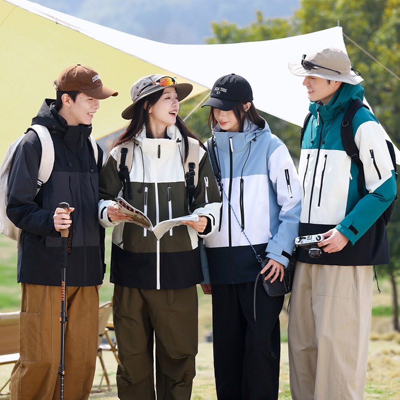 Travel waterproof demi-season climbing quick dry jacket, (Physicals), custom-made, plus size