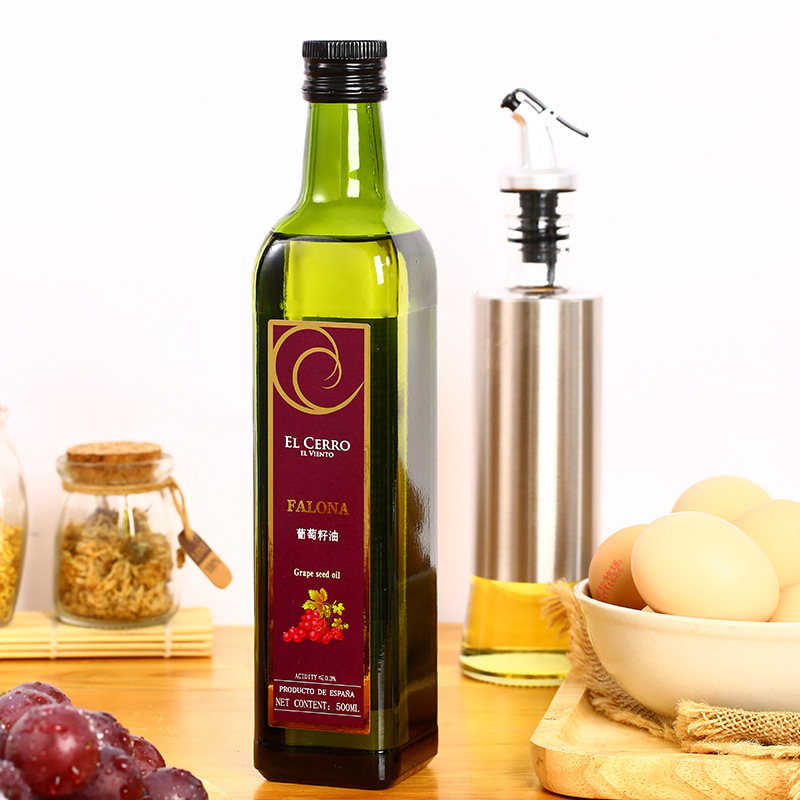 Felina Spain Imported Grape seed oil Cooking oil Cooking Refreshing fragrance Baby Complementary food 500ml Vial