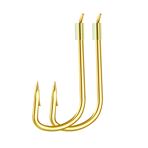 Short sub-line double hook finished product 25cm fish hook tied finished product wholesale gold sleeve Haixi stream Akita fox wild fishing set