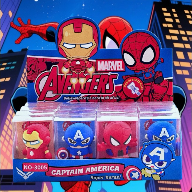 Nuevo sacapuntas de modelado de dibujos animados Periférico de animación Sacapuntas de modelado tridimensional 3D Papelería para estudiantes Sacapuntas de silicona