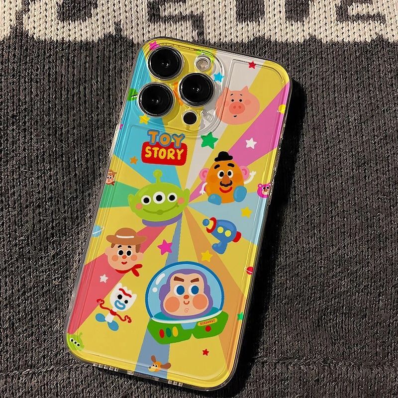 Toy Story-Themed Phone Case Suitable for Apple 17Air, iPhone 16Pro, 15, and 14, with a Unique Design and Soft Shell