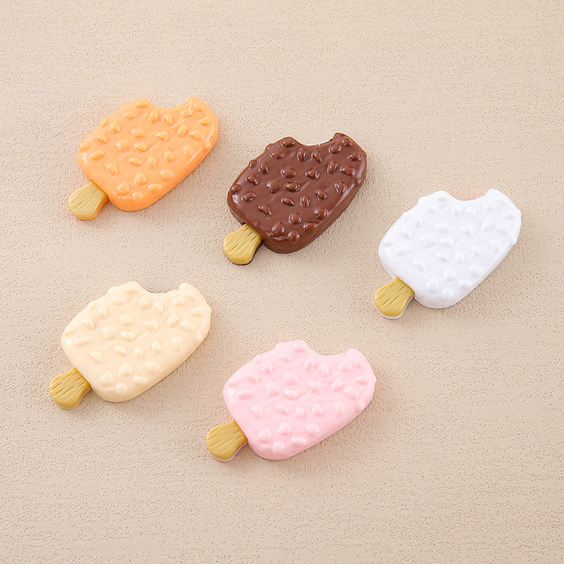 仿真食玩巧克力冰棒雪糕树脂配件 奶油胶diy摆件手机壳吊坠材料