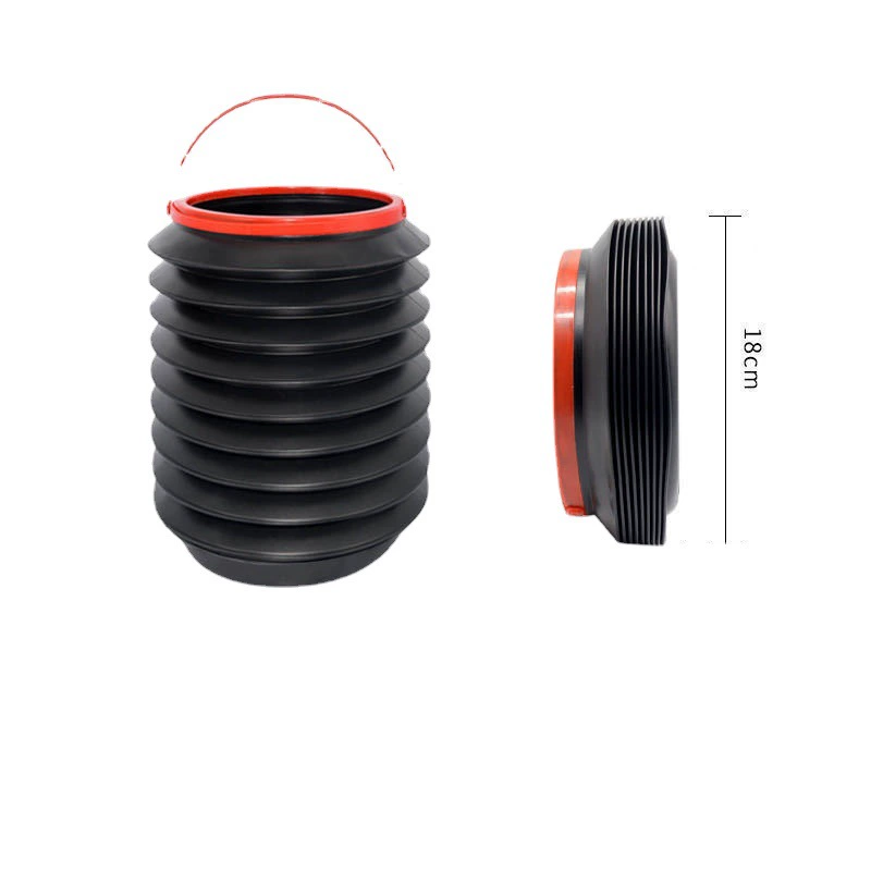 Многофункциональное складное телескопическое ведро-органайзер 4 л для автомобиля, портативное, водонепроницаемое