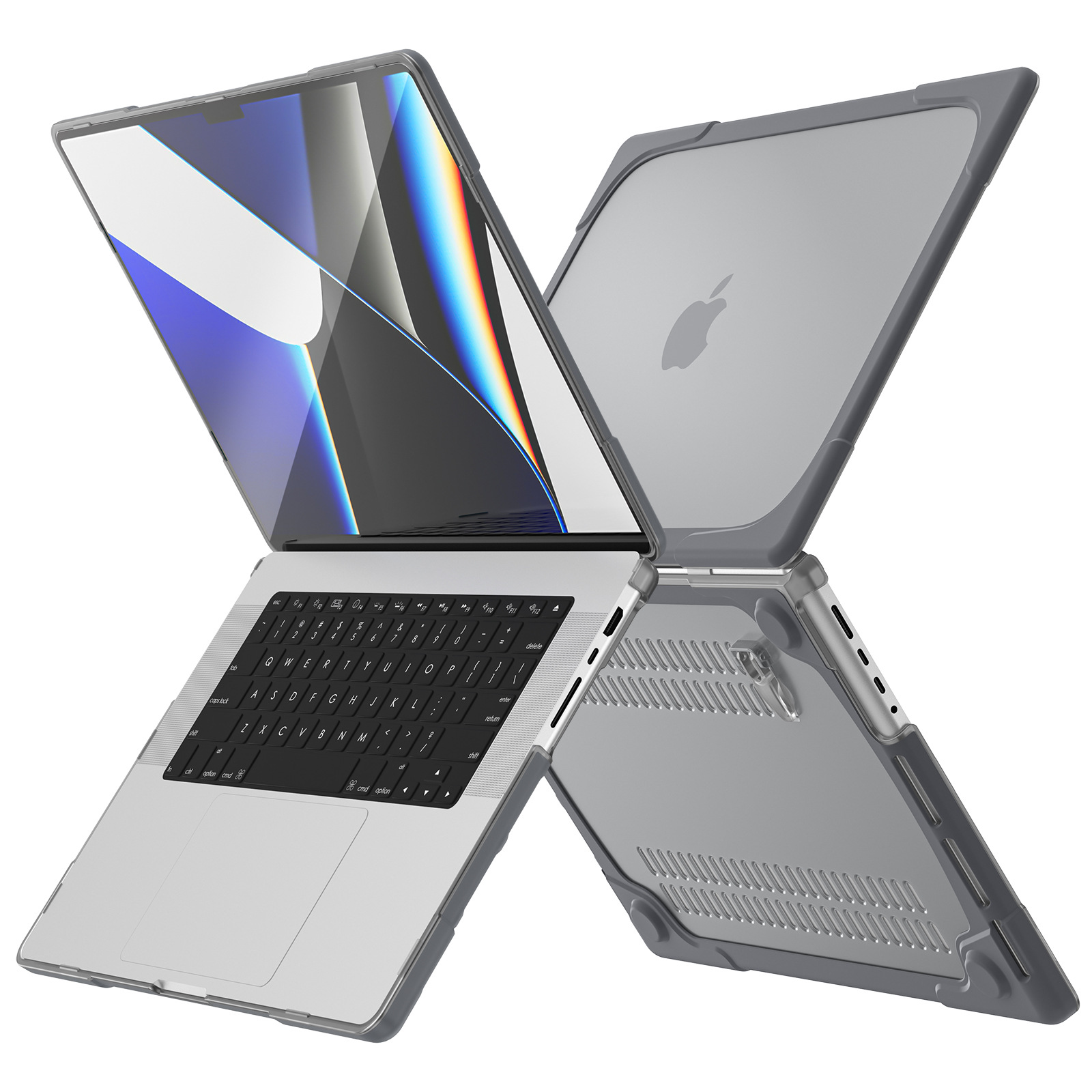 适用苹果笔记本pro14寸电脑保护套Macbook Air13散热pc支架防摔壳-阿里巴巴