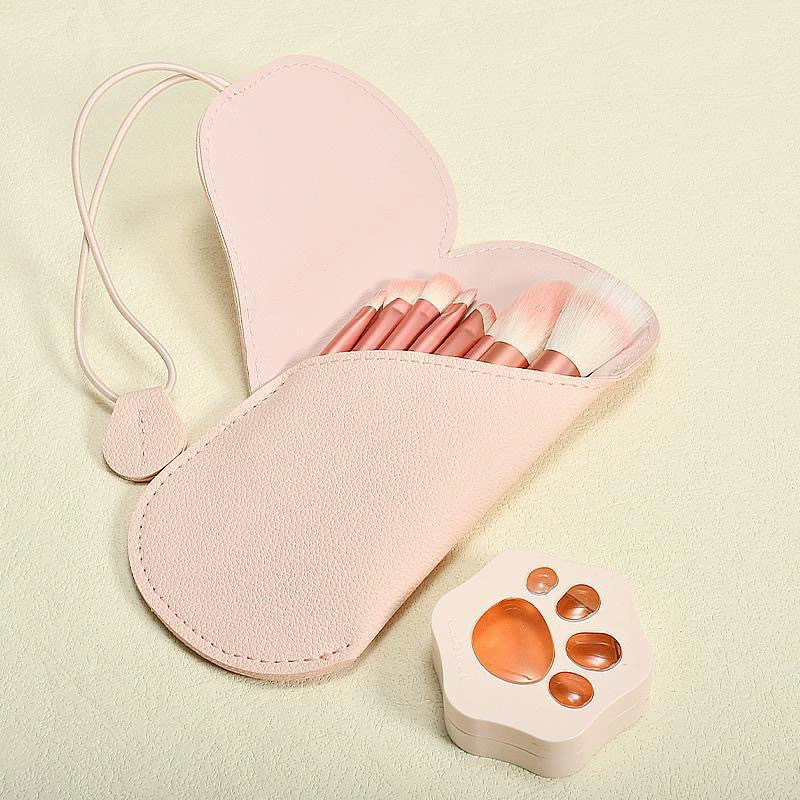 Small brush, handheld face blush, 8 pieces