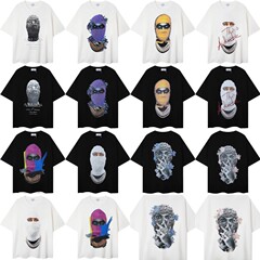 アメリカンIH NOM uhnit怪奇物语覆面人潮牌半袖メンズinsハイストリート夏tシャツ女
