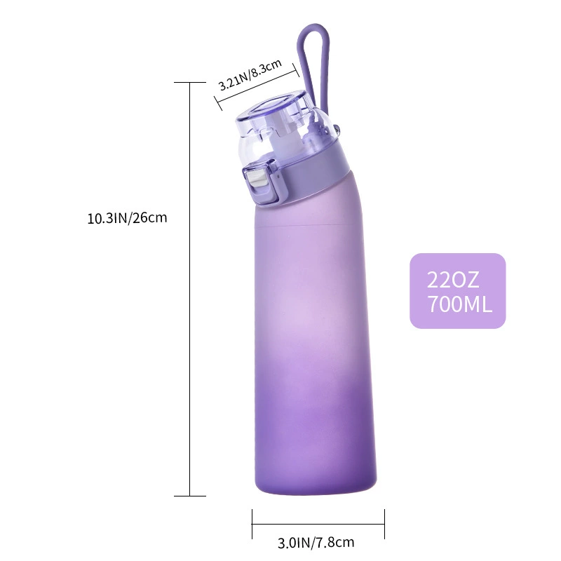 Sports Water Bottle Amazon 650 ml, Flip Lid with Carry Strap, Fruit Design Colors