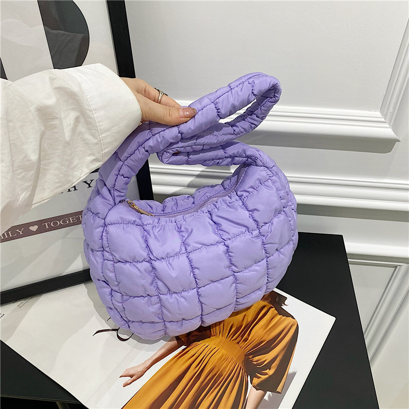 バッグ 脇の下バッグ 大容量 プリーツ バブルバッグ ニッチな海外貿易 ショルダーバッグ ダウンジャケットバッグ 新作 コスプレ クラウドバッグ|undefined