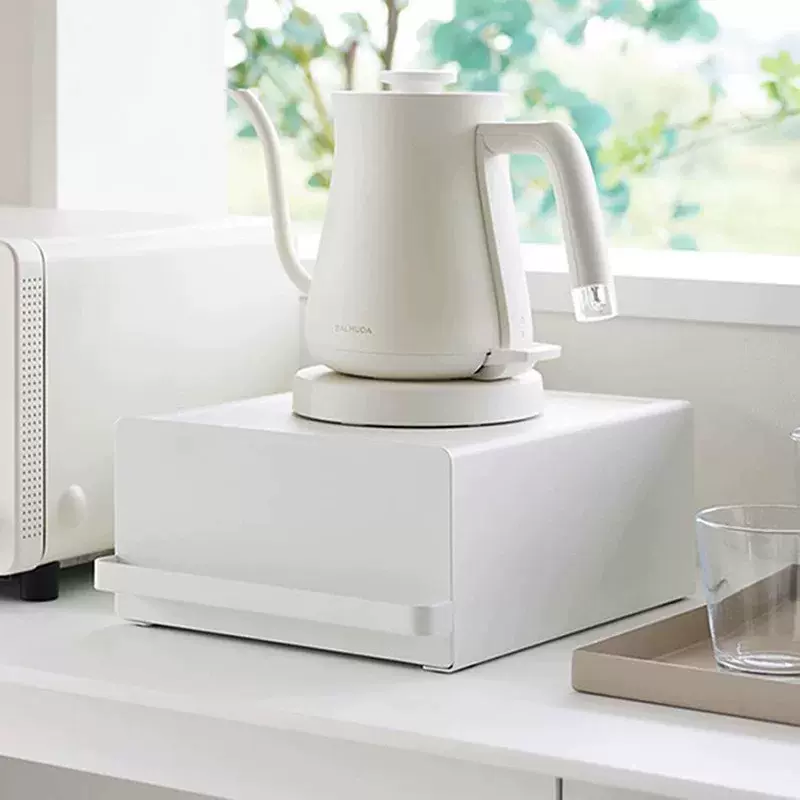 客厅桌面咖啡壶收纳盒办公室茶水间咖啡粉茶包抽屉收纳分格整架