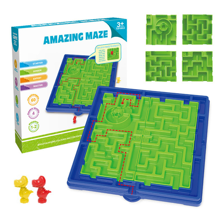 Cross border children Amazing Maze Break through Great adventure Parenting interaction desktop game logic thinking Jigsaw puzzle