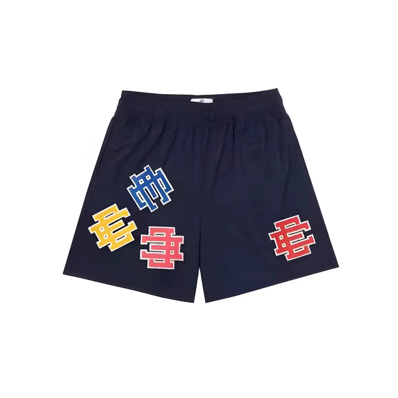 American Popular Ericemanueleeprint Shorts Printed Logo Sweatpants Mesh Drawstring Shorts