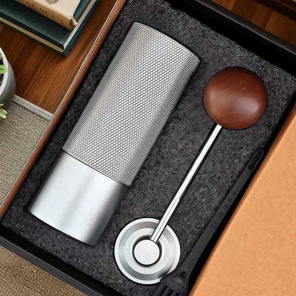 【CNC-Internal Adjustment/Smooth Powder Case】Silver-5 Star Steel Core + Brush