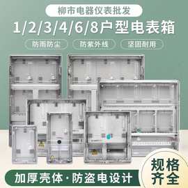 单相一户电表箱明装电子式透明电表箱户外防雨家用透明塑料电表箱