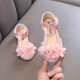 2024 Spring and Autumn New Lady baby girl girl princess diamond shoes leather shoes dance performance shoes