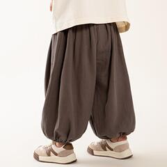 男の子パンツ 2025 夏の新スタイル子供の薄いズボン小中型子供ベビーブルマーズ綿 9 点パンツ