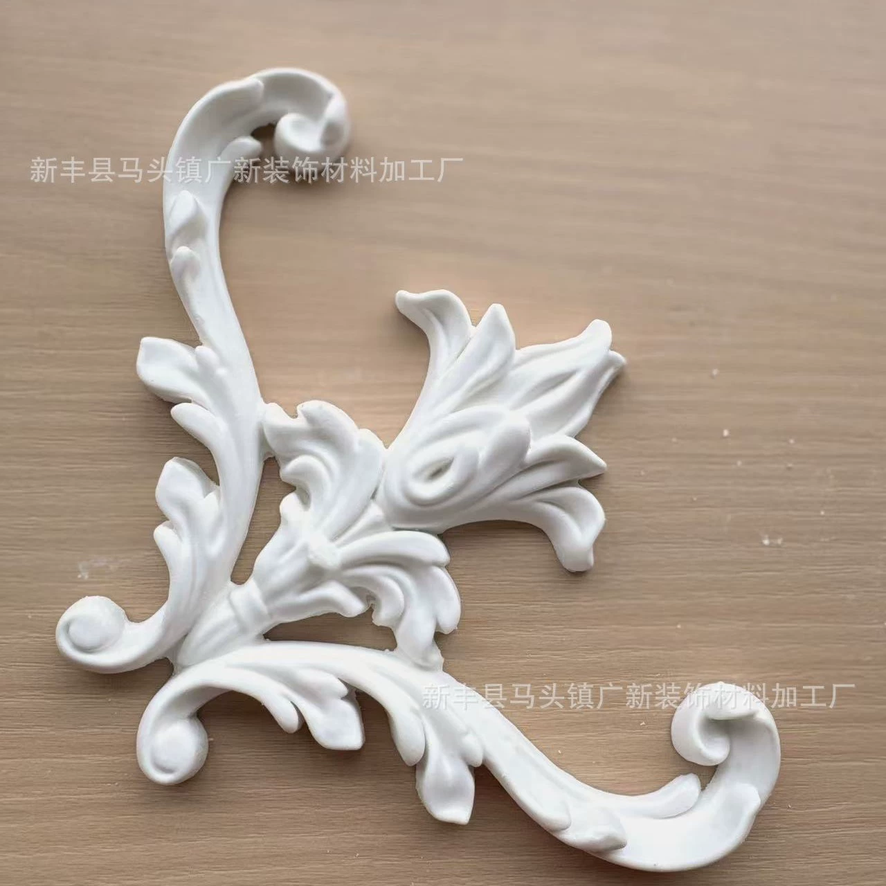 French-Style Gypsum Molding Corner Flower, Decorative Wall Frame Elements, Various Sizes