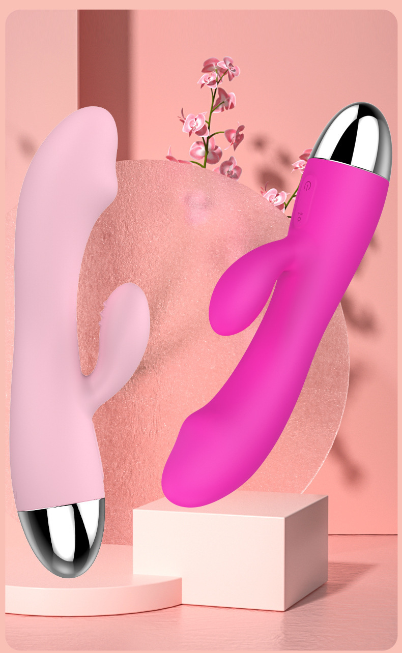 Dual-Head Vibrator with 12 Vibration Modes, Skin-Friendly Silicone, 18.5 cm — detail image 28