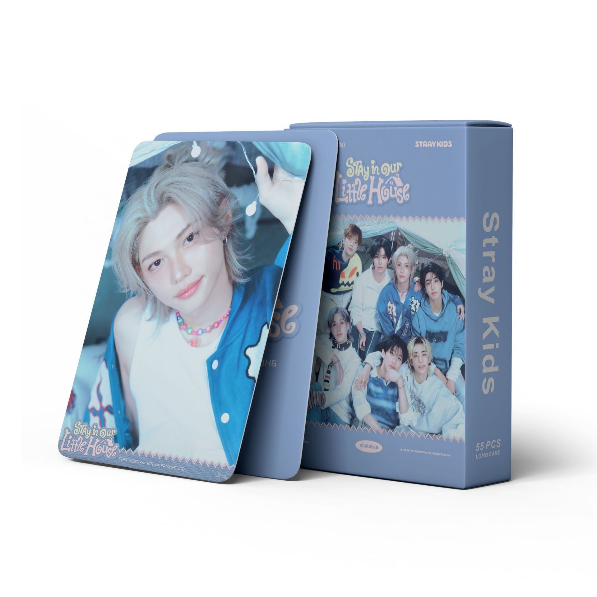 Cadena total de gran cantidad de nuevos productos en stock 55 tarjetas de álbum SKMyBreath KPOP estrella alrededor de la tarjeta de colección LOMO