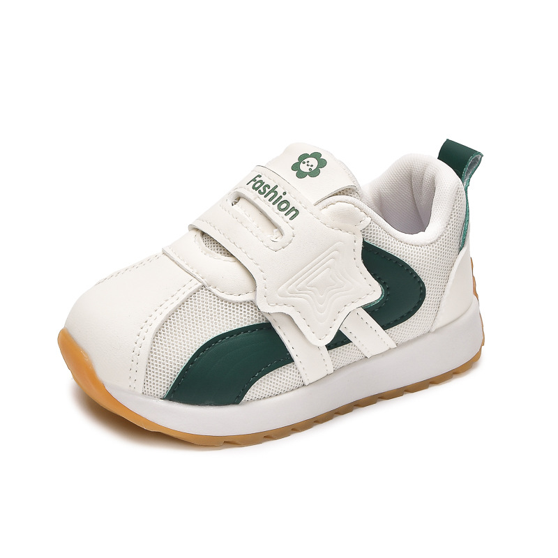 Zapatos para niños pequeños 2025 otoño zapatos para niños antideslizantes zapatos de red de mujer transpirables de suela suave para niños