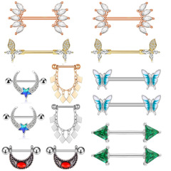 Cross-border sourcing Amazon Wish zirconia oil drop butterfly drop earrings, diamond drop earrings wholesale