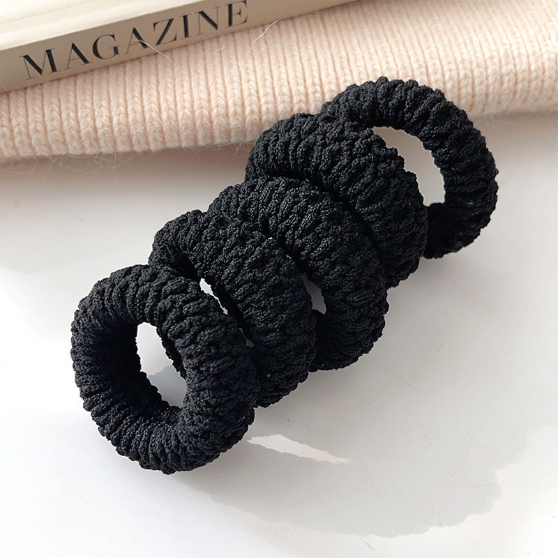 Ligas para el cabello de alta elasticidad de tela resistentes para mujer