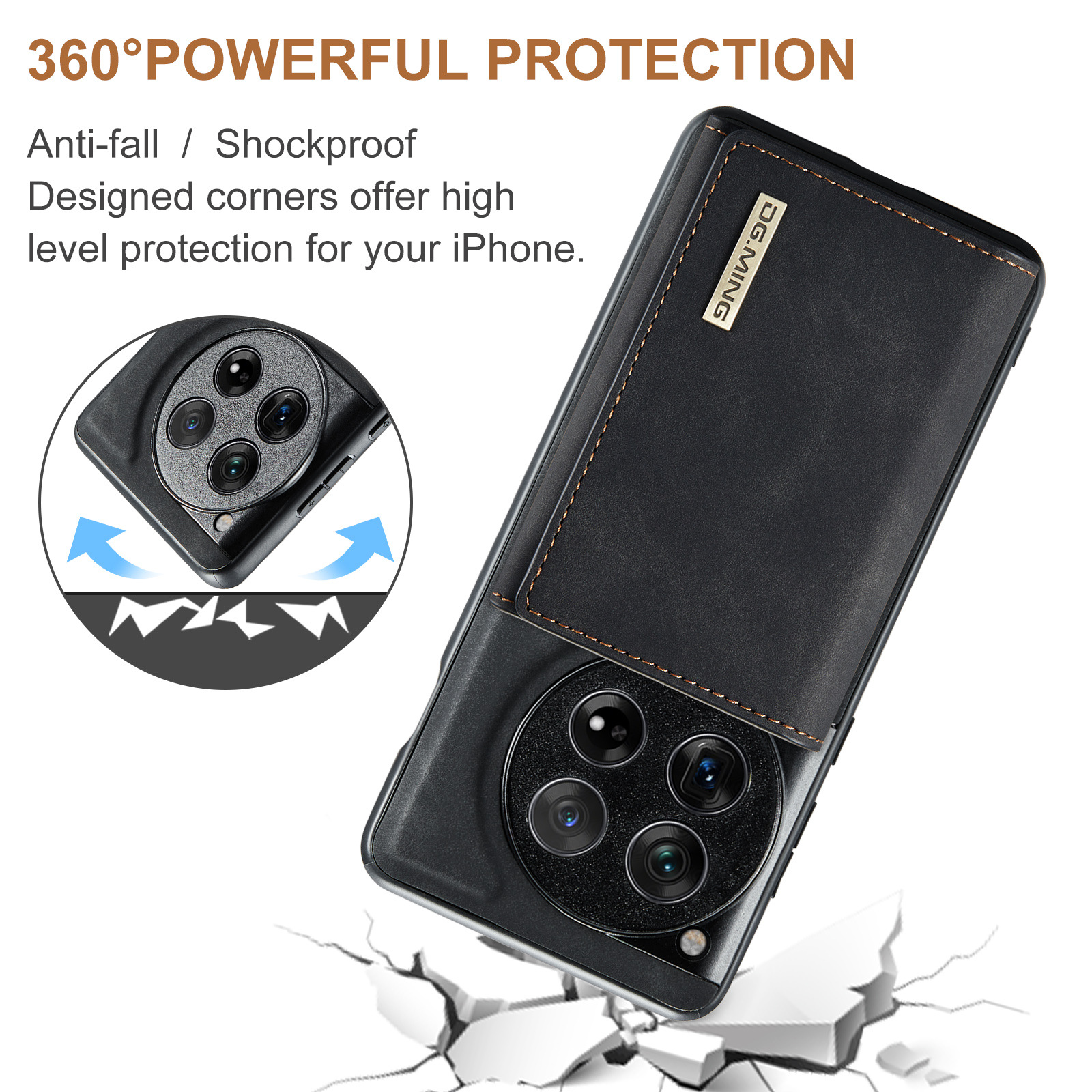 M1 per One Plus one plus 12 portafoglio multifunzionale custodia protettiva in pelle one plus 1 12 custodia magnetica per telefono_voghion.com