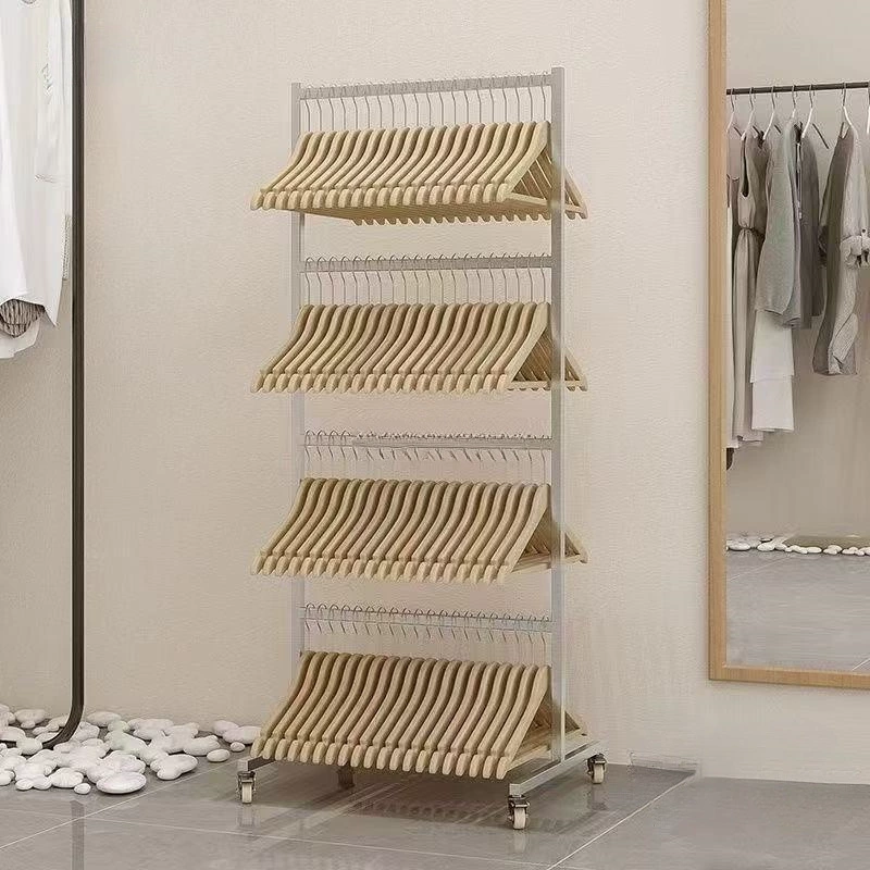 Вешалка для одежды из нержавеющей стали, стеллаж для хранения, съемная стойка для хранения детской одежды, многослойная вешалка для брюк, зажим для хранения